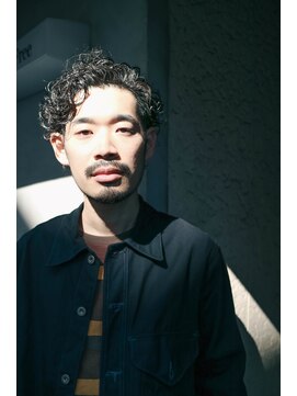 ボンド 三軒茶屋(Bond) スパイラルパーマ×アップバング【三軒茶屋 メンズカット】