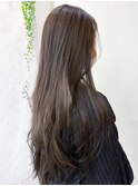 20代30代40代外国人風3Dカラーアッシュブラウンくせ毛風パーマ