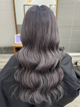 アジールヘア 北千住駅西口店(agir hair) 寒色系ラベンダーグレージュカラー 北千住