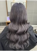 寒色系ラベンダーグレージュカラー 北千住
