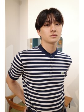 ヨー(Yoh-) 【シースルーショート/ササキケイスケ】センターパート/メンズ