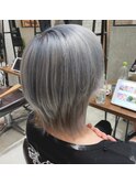【Feria 渋谷】ケアWカラー×プラチナホワイト "Tsuyuki"