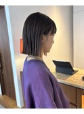 【VENTI 子安】顎下1、2センチ切りっぱなしボブ×縮毛矯正