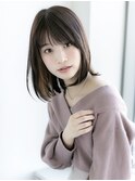 イメチェン/ホワイトブロンド/外ハネボブ/ワイドバング/福島43