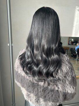 ラボアン 梅田店(lab.em.) 髪質改善×艶髪カラー×巻き髪スタイル