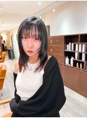 レイヤーカット×裾カラー