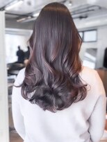 レノラ 本町(LENORA)&nbsp;ミニウルフロングパーマデジタルパーマ大人可愛いチェリーレッド