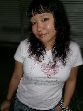 ジュール(JOULE'S) くるくるパーマ×ボルドーカラー