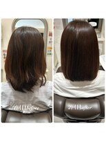 コルテ 倉敷西阿知店(CoRte.)&nbsp;【before/after】愛されセミディ/くせうねり対策/透明感/ツヤ髪