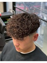 イーラ アメ村店(era) スペインカールパーマ/メンズ/刈り上げ/眉毛/ツイスト