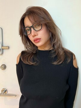 ランプ 代官山(the lamp) ブリーチなしダブルカラー冬カラーロングレイヤー大人美人美髪