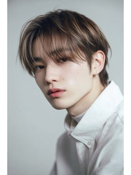 メンズカットカルマパーマナチュラルブラウンMENSメンズカット