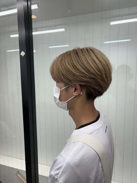 ヘアースマイルクー(HAIR SMILE COEUR) 【COEUR/SHUEI】メンズ ミルクティー ダブルカラー