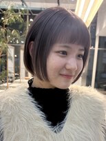 ジュリエッタ(giulietta)&nbsp;ボブ　ハイトーン　オン眉　透明感カラー