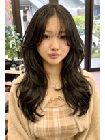 ヌエン 渋谷(NU/EN)&nbsp;ハッシュカット/顔周りカット/ミルクティーブラウン