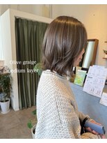 トイズファクトリー(Toys Factory)&nbsp;春っぽい艶カラーとミディアムレイヤー♪大人ガーリー