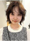 ショートボブパーマ／ナチュラルパーマ／ドライパーマ/