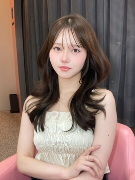 ボタン シブヤ(VOTAN SHIBUYA) 似合わせ前髪顔まわり+透明感抜群シアーグレージュ/韓国ヘア
