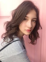 クーエフー(coo et fuu)&nbsp;ブランジュカラーのウェーブセミロング★　　大人可愛い　小顔