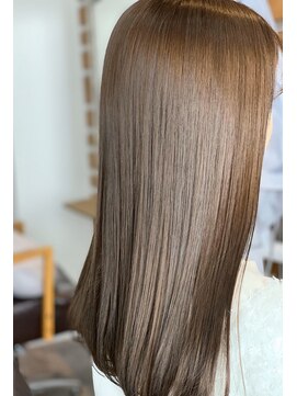 ルー(loup) ☆オーガニック艶カラー☆ミルクティーベージュ/トリートメント