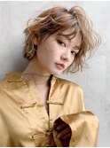 カジュアルウェーブ_ウェーブパーマフォギーベージュ_37496