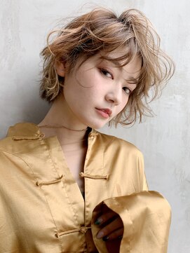 アルバム 銀座(ALBUM GINZA) カジュアルウェーブ_ウェーブパーマフォギーベージュ_37496