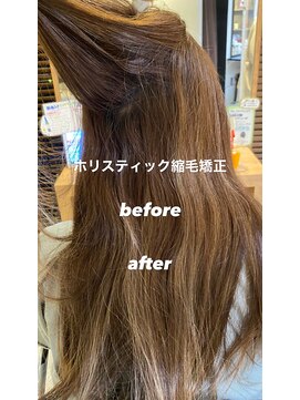 ボヌール オオサカ(Bonheur OSAKA) 【stylist土井】 お客様ストレート1