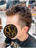 ツーブロックカット&カラー&パーマ