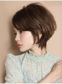 ショートボブ＋レイヤー/30代/40代/前髪長め/髪質改善/パーマ