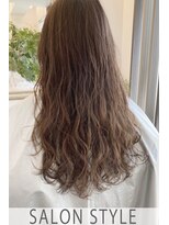 ヘアーアンドアイコーディネート マチルダ(MATILDA)&nbsp;デジタルパーマ、ラフドライ後、オイルムース仕上げのみ、ロング