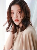 #春パーマ#コーラル#ゆる巻きロング2