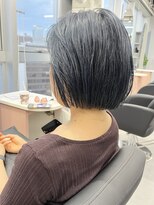 ジエクトカナウ 大阪梅田店(The Ect canow) 20代30代◎ブルーグレージュ切りっぱなしボブ大人可愛い