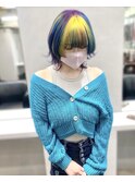 【.eer/ディア】デザインカラー/個性派カラー/ボブウルフ