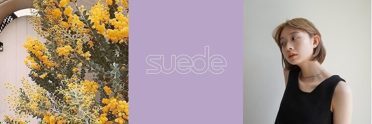 スエード(suede)のサロンヘッダー