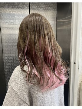 ホワイト 梅田(white) brown × pail pink★