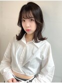 【遠藤】エギョモリ/シースルーバング/外ハネミディアム/韓国