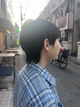 オムファミーユラグ(homme, famille raugh) マッシュウルフ