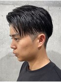 ビジネスヘア 七三分け 刈り上げ ツーブロック