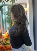 【natsumi】20コントラストハイライト,ロングレイヤーグレージュ
