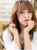 インナーカラーくせ毛風小顔抜け感ミディh3北浦和20代30代40代