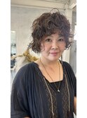 20代30代40代ボブパーマ前上がりショートボブ大人パーマスタイル