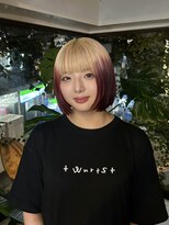 キイ 原宿 表参道(K.e.y)&nbsp;ボブ／デザインカラー／エンドカラー/グランジヘア