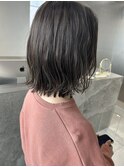 【Lei miuつつい】アッシュグレー　ミディアムボブ