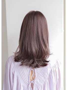 グレースバイハピネス(grace by happiness) ワンカール 韓国レイヤー 外ハネロブ 髪質改善ショコラベージュ