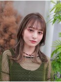 【GEEKS渋谷】ロングレイヤー/前髪あり/アッシュベージュ/夏ヘア