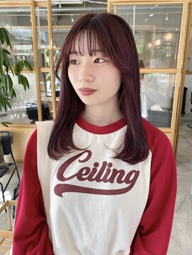 フェリアファム 北千里(FERIA fam) お顔周りカットxカシスカラー