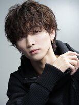 リップス 栄(LIPPS) 波巻きスパイラルメンズヘアマッシュツイストパーマウルフカット