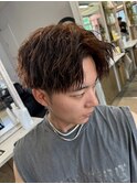 波巻きスパイラルパーマメンズマッシュパーマツイストパーマ