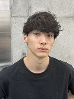 レタッチ バイ フィフス 銀座(RETOUCH by fifth)&nbsp;銀座シャドウパーママッシュセンターパートフェザーパーマメンズ