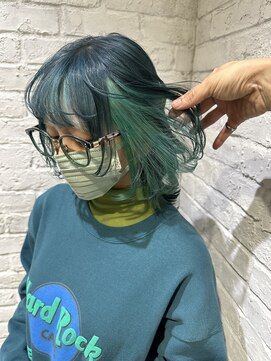 グロウ 渋谷(grow) グリーンデザインカラー【かわい】